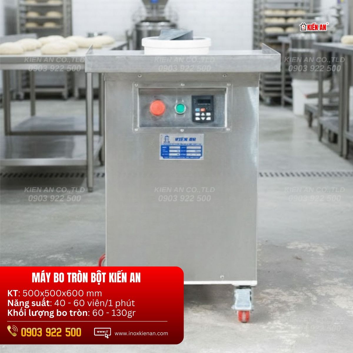 Máy vo bột tròn: Hiện đại, giá tốt